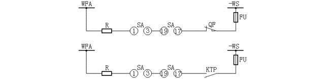 開關事故跳閘音響回路接線圖