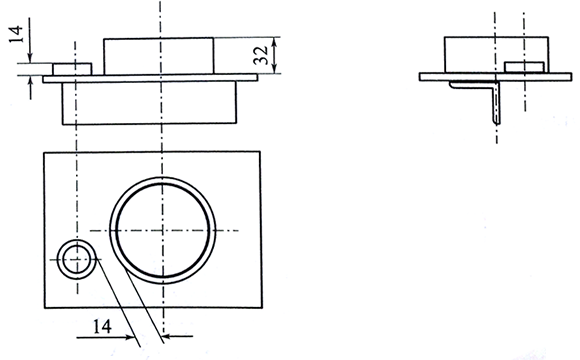 壓力表冷凝圈制作模具示意圖