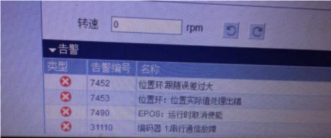 V90PN伺服系統通訊故障報警
