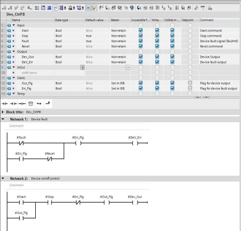 啟?？刂茙Ч收媳Ｗo邏輯的電機控制功能塊