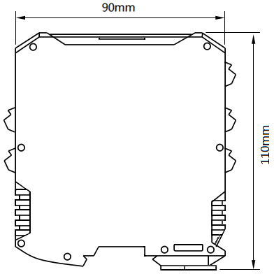 以太網網關外形尺寸