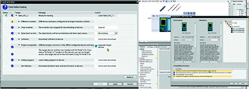 西門子提供本機兼容模式，不同固件版本的設備可以一起運行，并使用相同的軟件編程