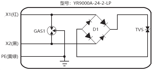 二線制現場儀表用信號電涌保護器原理圖