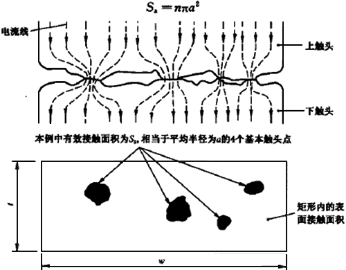 表面接觸和有效接觸面積