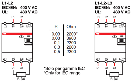 最右邊N極始終不接，那么就需要在N極與3/4-4/3 極之間增加一個電阻連接線，確保測試按鈕回路供電正常，電阻阻值依據漏電動作電流大小選擇